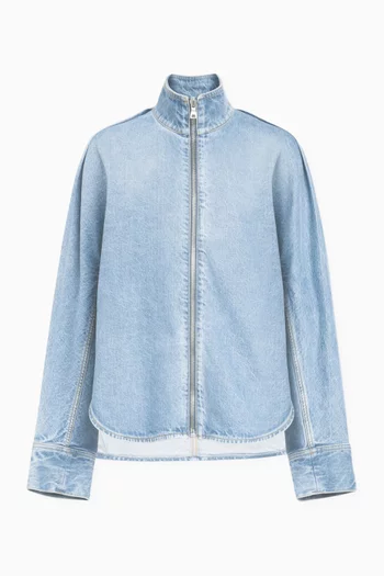 Zip Shirt in Denim