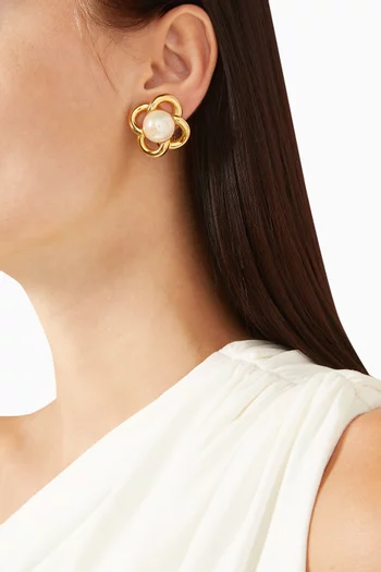 1980s Pearl Clip-on Earrings