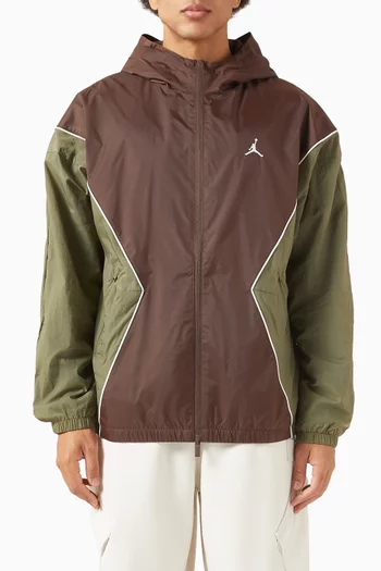 Brooklyn Hooded Draft Jacket in Nylon