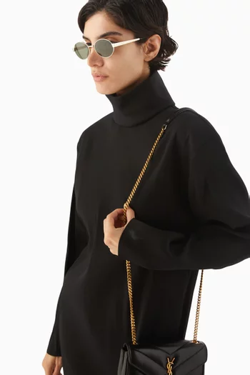 Oval Sunglasses in Metal