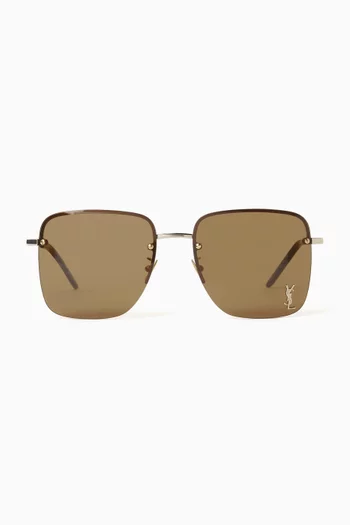 Cassandre Square Sunglasses in Metal