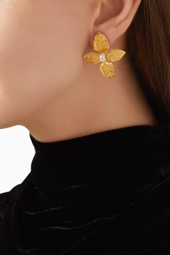 أقراط جولدن مينت نحاس مطلي ذهب عيار 22