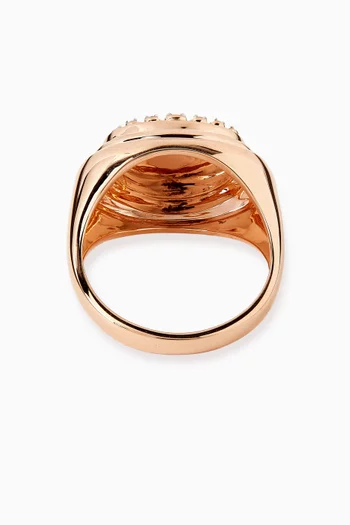 Diamond Cluster Pinky Ring in 18kt Rose Gold