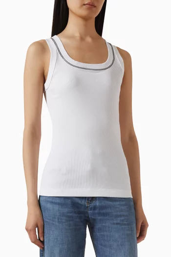 Monili Top in Ribbed Jersey
