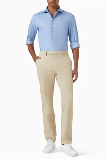 قميص بأزرار قطن ناعم