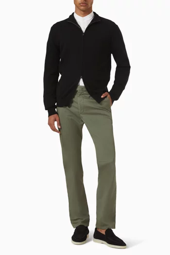 Zip Cardigan in Cashmere