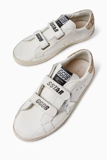 سنيكرز كلاسيك أولد سكول أسفل الكاحل جلد