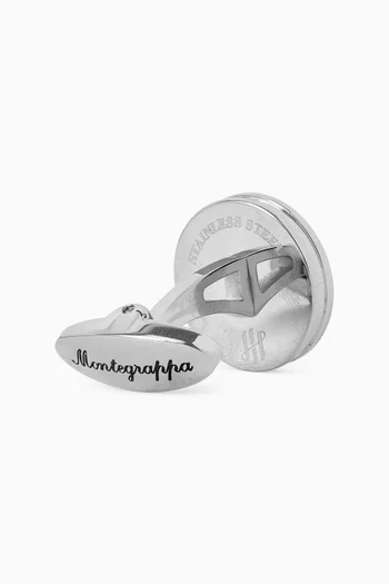 أزرار أكمام بوريزا عرق اللؤلؤ ومعدن مطلي بالبلاديوم