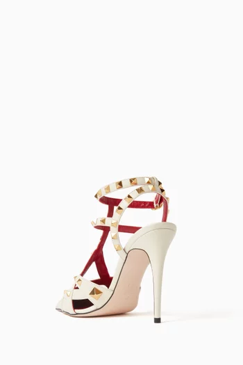 حذاء كلاسيك ستادي بكعب 100 مم جلد جدي