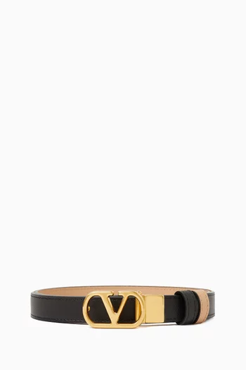 VLogo Signature Reversible Belt in Leather