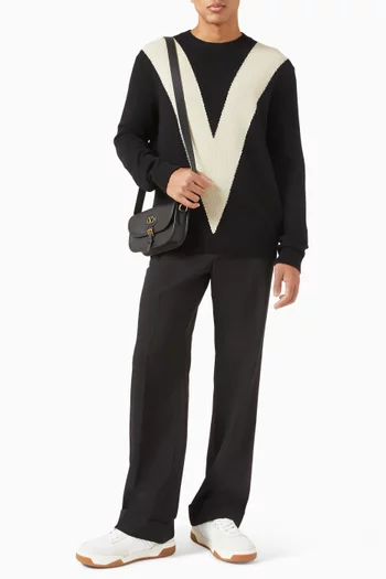 Cuffed Pants in Wool