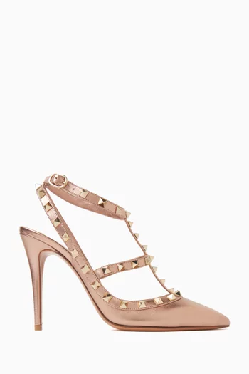 Rockstud Pumps in Laminated Nappa Leather