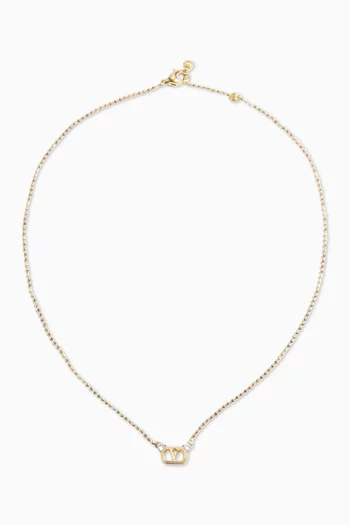 Ovalette Swarovski® Crystals Necklace in Metal