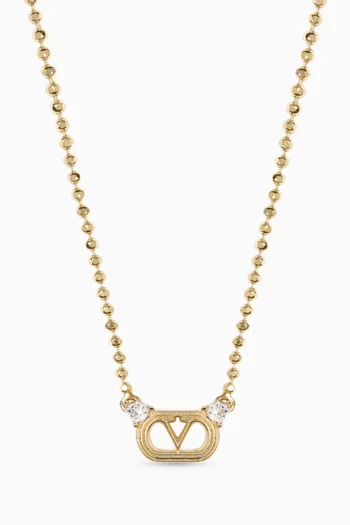 Ovalette Swarovski® Crystals Necklace in Metal
