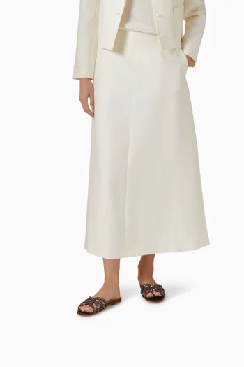 Samara Crystal-embellished Slides in Satin