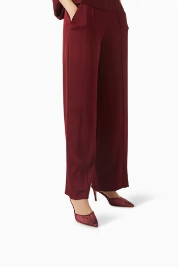 حذاء رادا مفتوح من الخلف مرصع بكريستال وكعب 75 مم قماش شبكي وستان