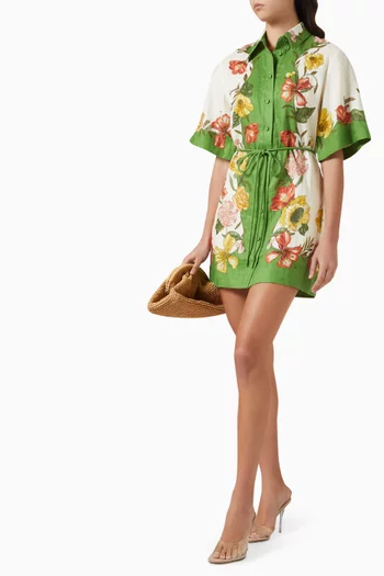 فستان رين قصير بحزام