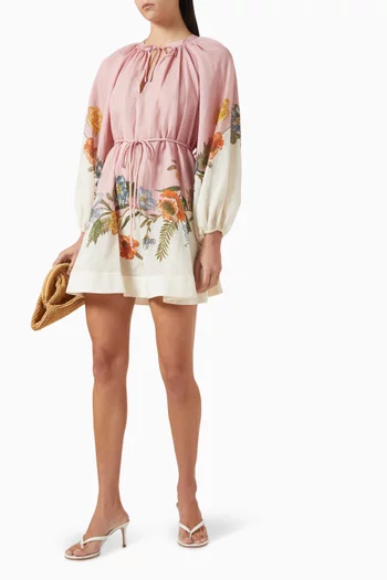 فستان رين قصير بحزام