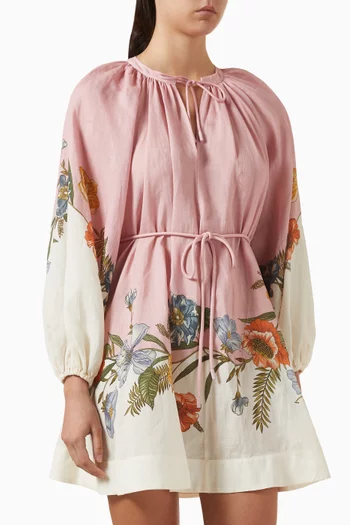 فستان رين قصير بحزام