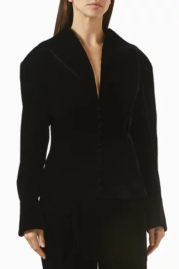 Jacket in Velvet