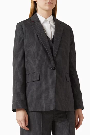 Jennifer Striped Two-in-One Blazer