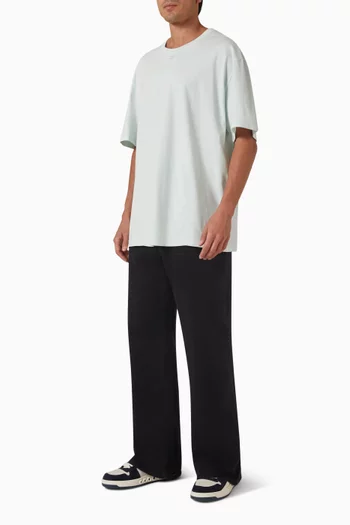 تي شيرت بقصة فضفاضة قطن