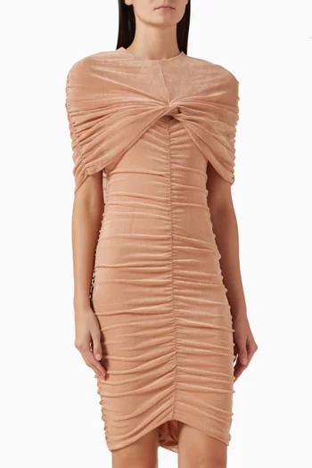 Crème Brûlée Dress in Mesh