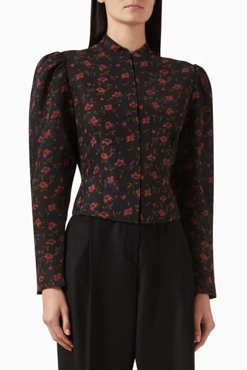 Nastenka Jacket in Wool-silk