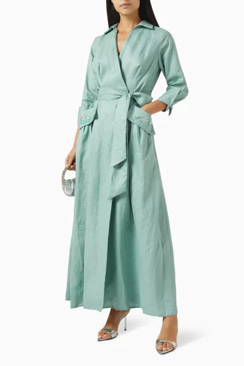 Belted Wrap Dress