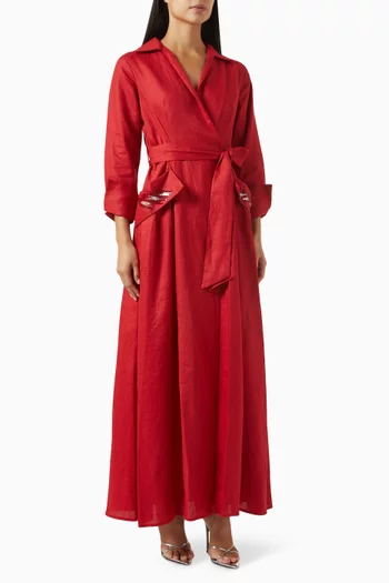 Belted Wrap Dress