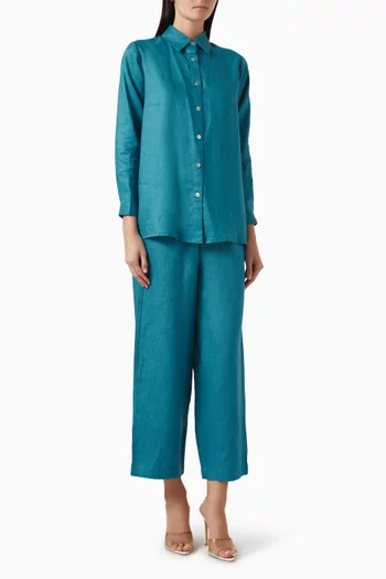 Meadow Shirt & Pants Set in Linen