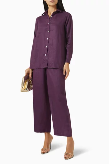 Meadow Shirt & Pants Set in Linen