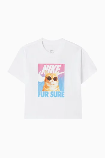 Photo Animal-print T-shirt in Cotton