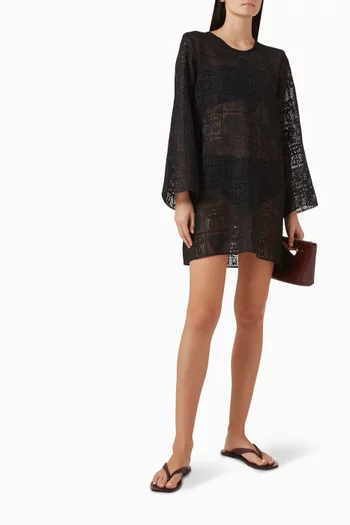 قفطان قصير كروشيه