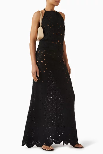 تنورة طويلة كروشيه