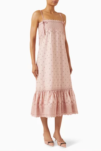 Fleur A Jours Margheritine Midi Dress