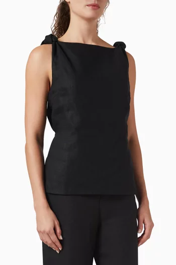 بلوزة فلور كتان