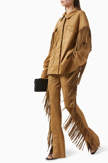 بنطال جينز سبات بشرّابات