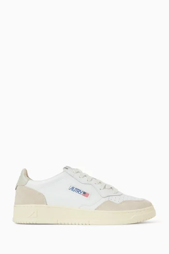 Medalist Low Sneakers in Leather & Suede