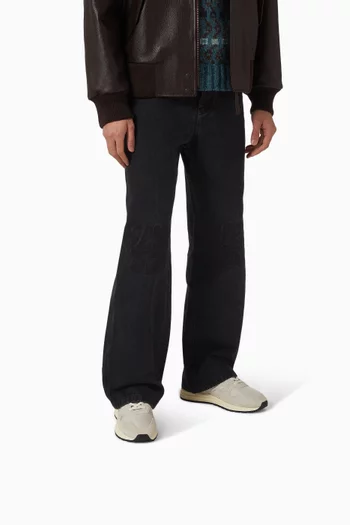 سنيكرز ريلويند أسفل الكاحل شمواه ونايلون