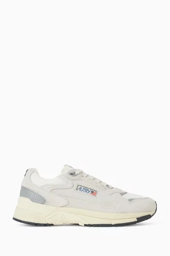Hyperway Low Sneakers in Suede & Mesh