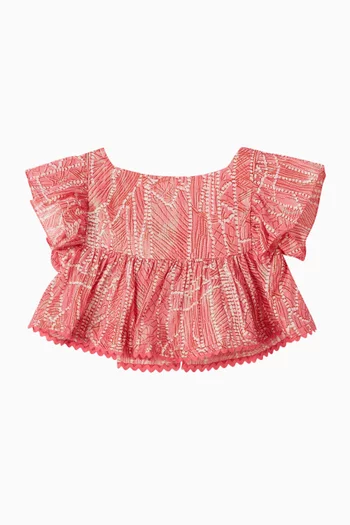 Cycas Top in Cotton Metallic