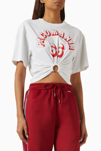 Printed Piercing T-shirt in Cotton