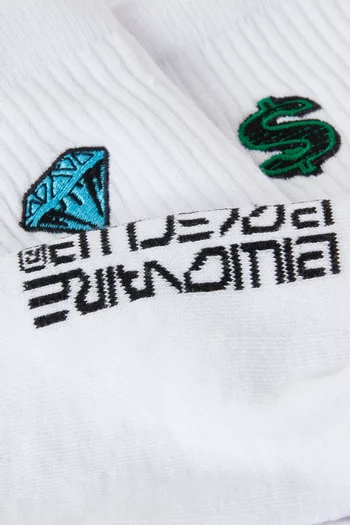 Diamonds & Dollars Socks in Cotton-blend