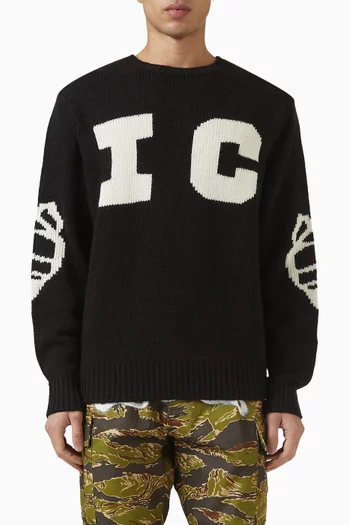 سترة مزينة بكلب يجري قماش منسوج