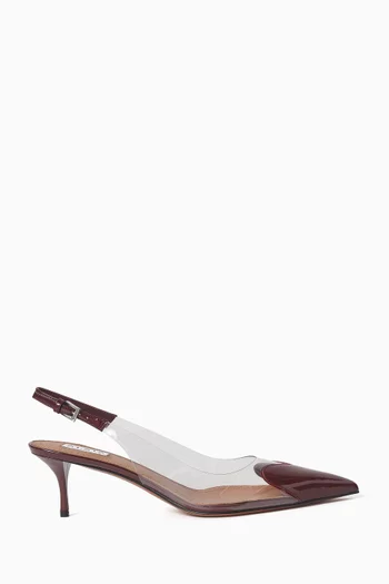 Le Cœur 55 Slingback Sandals in Patent Lambskin