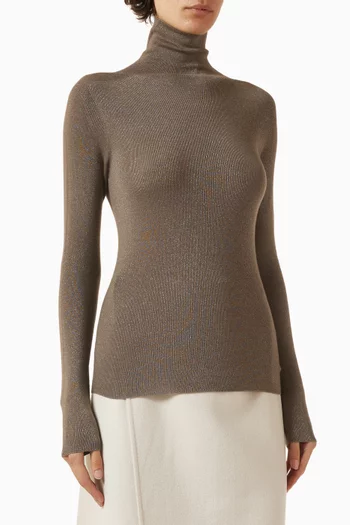 Turtleneck Sweater in Wool