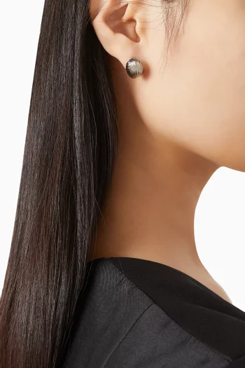 أقراط ثيل بتصميم صغير نحاس مطلي بالبلاديوم