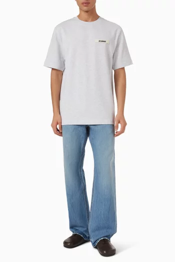 Grosgrain Logo T-shirt in Organic Cotton