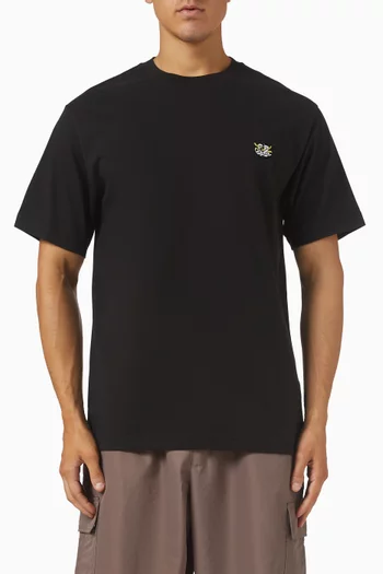 تي شيرت وايلد تايجر مطرز قطن